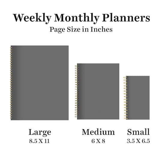 July 2026 - June 2027 Buds & Blooms Medium Weekly Monthly Planner